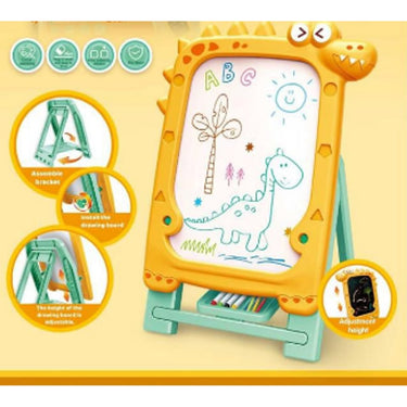 3in1 Kids Dinosaur Double-Sided Drawing Board